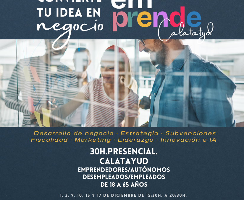 Programa emprendedores Ayuntamiento Calatayud